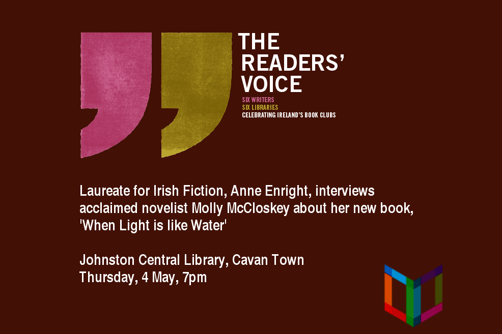 Anne Enright to interview Molly McCloskey at Johnston Central Library